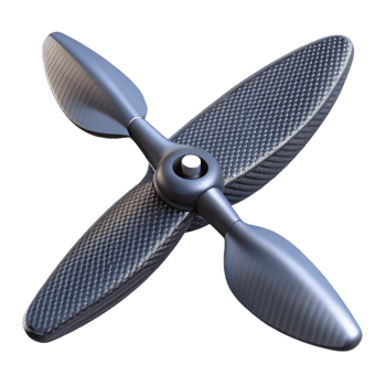serene traditional Advanced drone propeller with aerodynamic design and carbon fiber blades original png