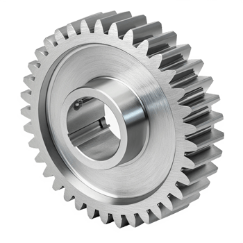 High-Resolution 3D Render of Metal Gear, Industrial Cogwheel, Precision Engineering png