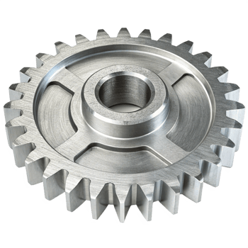 Detailed 3D Render of a Metal Gear, Industrial Cogwheel, Precision Machined Part png
