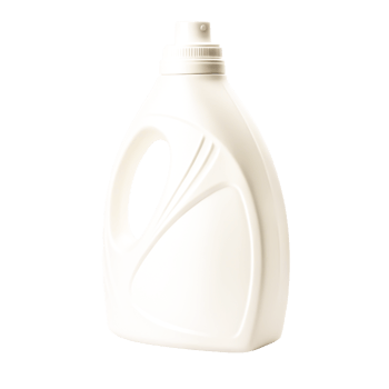 Clean White Plastic Bottle Mockup Laundry Detergent Packaging Design png
