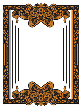 Prestige Ornamental Frame for Formal Event Designs vector