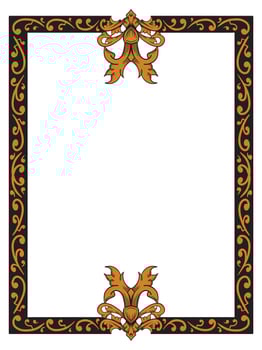 Modern Ornamental Frame with Classic Patterns vector