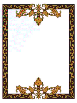 Stylish Ornate Border for Minimalist Invitations vector