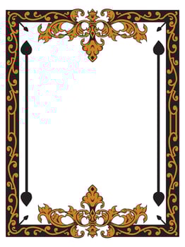 Artistic Ornate Frame for Stylish Branding vector