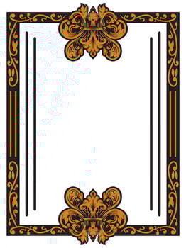 Intricate Ornate Frame for Elegant Invitations vector