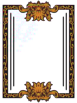 Classic Ornamental Border for Luxury Certificates vector