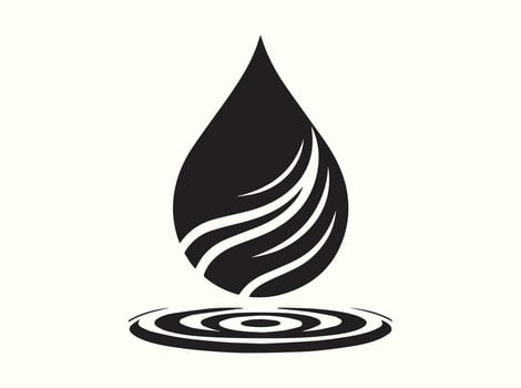 Slow Motion Effect of a Single Water Droplet Impact vector