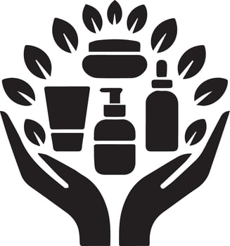 Organic cosmetics icon. Simple illustration of organic cosmetics icon for web vector