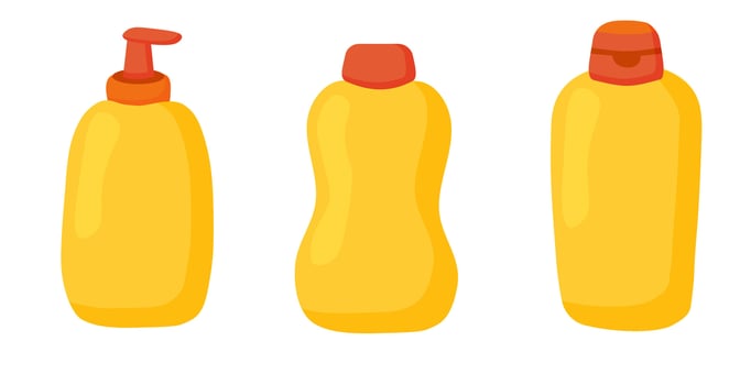 Creams, lotion, mousse Set. Cosmetics collection. Skin care products. illustration. vector