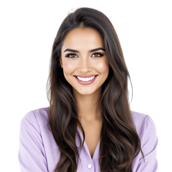 A woman with long brown hair smiling png