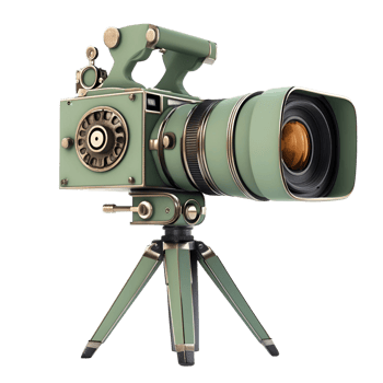 3D Retro Camera Icon Classic Film Recording Device On Transparent Background png