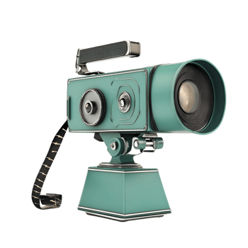 3D Vintage Camera Icon Old School Recording Device On Transparent Background png
