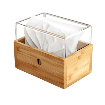 Wooden Toilet Paper Holder with Transparent Background png