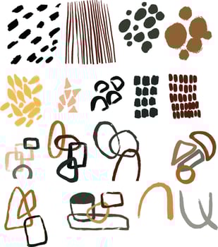 abstract art organic shape creator Elements vector