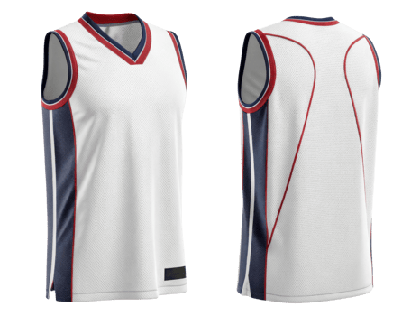 This basketball jersey mockup features sleek design with breathable fabric perfect for athletes png