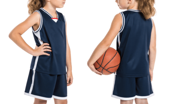young athlete showcases basketball jersey mockup, exuding confidence and readiness for game png