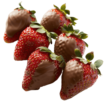 Fresh Strawberries Dipped in Rich Chocolate for Delicious Dessert and Treat Inspiration png