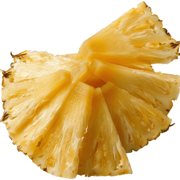 Freshly Cut Pineapple Slices . . for Culinary and Food Photography png