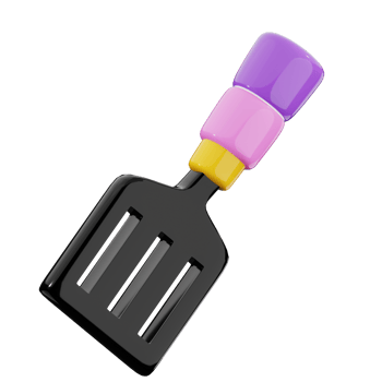 Colorful Kitchen Spatula png