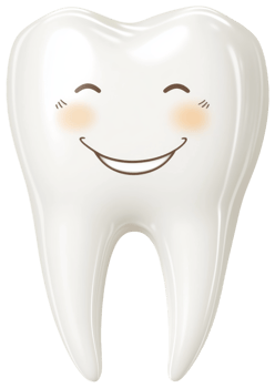 Happy Tooth Smiling Cute Character in Dental Care png