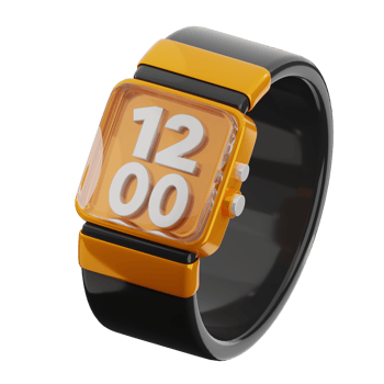 Stylish Digital Watch Design png