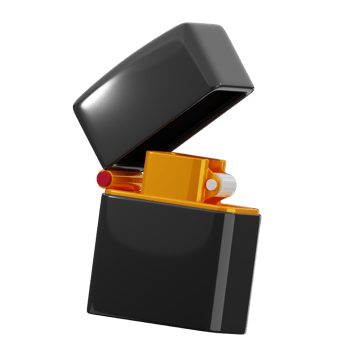3D Illustration of a Lighter png