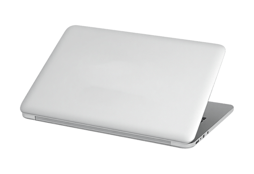 a white laptop on a transparent background png