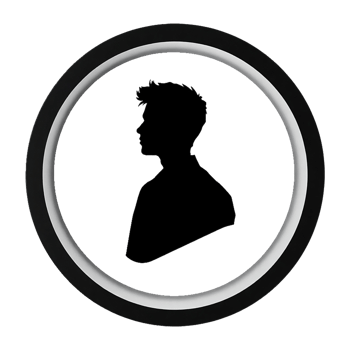 a silhouette of a man in a suit on a transparent background png