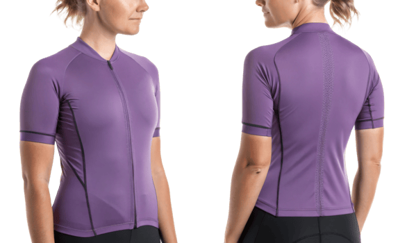 stylish cycling jersey mockup in vibrant purple color showcases sleek design perfect for active wear png