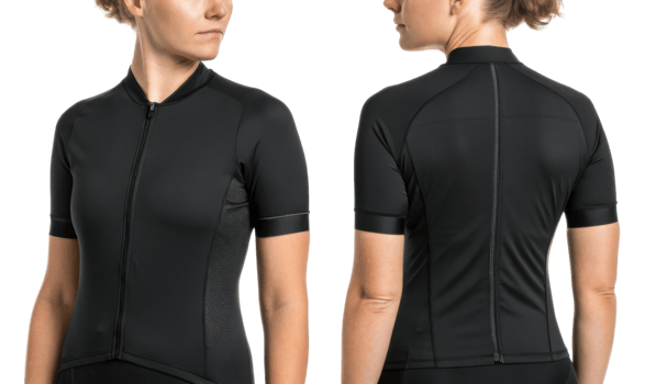 sleek cycling jersey mockup showcases modern design with fitted silhouette and breathable fabric, perfect for performance and style png