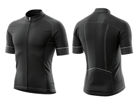 sleek cycling jersey mockup showcasing modern design with stylish fit and breathable fabric perfect for performance enthusiasts png