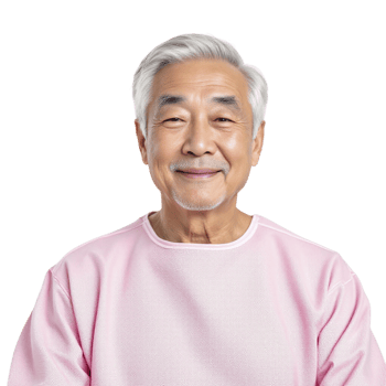 An asian man in pink shirt png