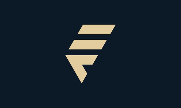 EF or FE monogram logo design vector