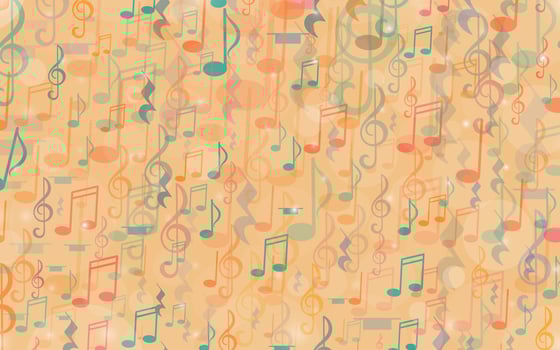 Musical background. Bright not vector