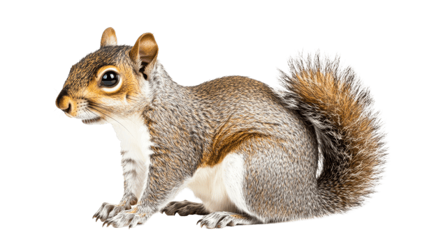 Squirrel on black background poses cut out transparent. png