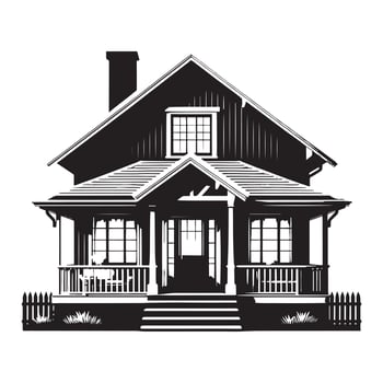 Home silhouette icon on a white background 10 eps vector