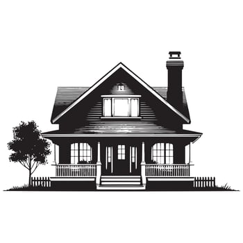 Home silhouette icon on a white background vector