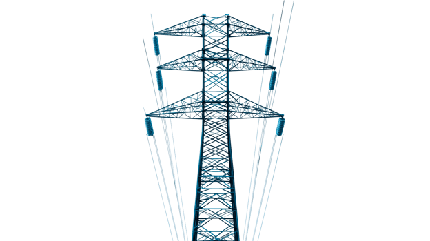 Electric tower with cables, transmission, engineering, cut out transparent png