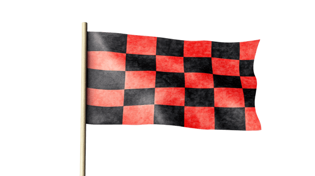 Checkerboard flag waving in the breeze on a clear day png