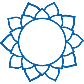 blue mandala flower design png
