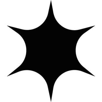 radiating star shape png
