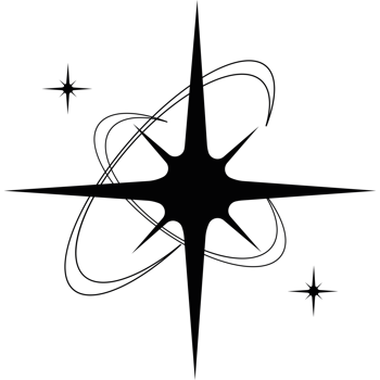 black star silhouette icon png
