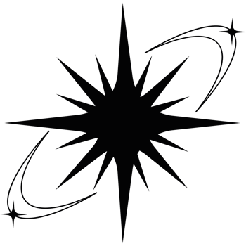 star with lines silhouette png