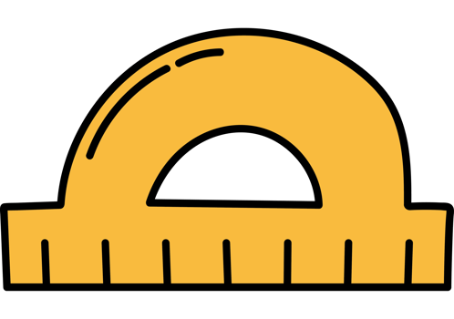 protractor education doodle png