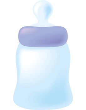 baby blue bottle png