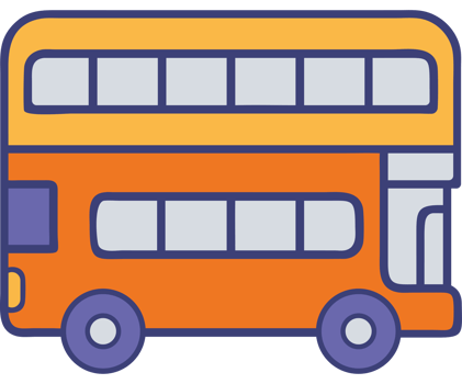 London Double Decker Bus Icon png