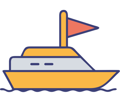 Sailboat Side View Icon png
