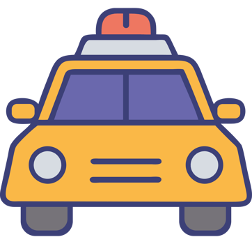 Police Car Front View Icon png