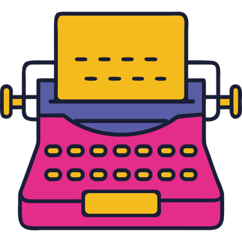 Retro object typewriter icon png