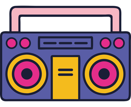Retro object stereo icon png